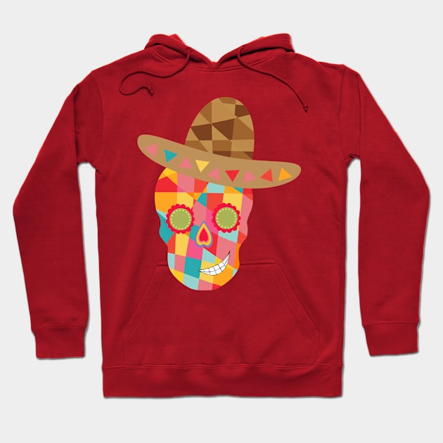 Geometric Sugar Skull Hoodie by 4Craig